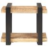 vidaXL Table de chevet 50x40x40 cm Bois de manguier brut