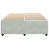 vidaXL Cadre de lit sans matelas gris clair queen velours