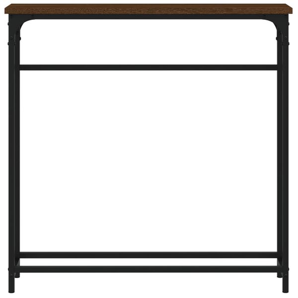 vidaXL Table console chêne marron 75x19,5x75 cm bois d'ingénierie