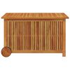 vidaXL Bo&icirc;te de rangement de jardin avec roues 90x50x58 cm Bois acacia