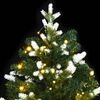 vidaXL Sapin de No&euml;l artificiel &agrave; charni&egrave;re 300LED neige floqu&eacute;e 180cm