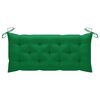vidaXL Banc de jardin pliable avec coussin 118 cm Bambou