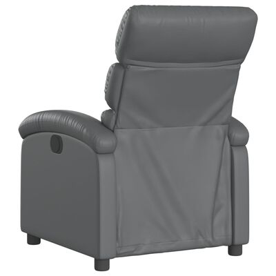 vidaXL Fauteuil inclinable Gris Similicuir