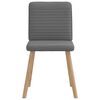 vidaXL Chaises à manger lot de 2 gris foncé tissu