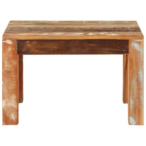 vidaXL Table basse 55x55x35 cm Bois de récupération massif