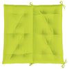vidaXL Coussin de banc de jardin vert vif 100x(50+50)x7cm tissu oxford
