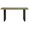 vidaXL Table de salle &agrave; manger 160x80x75cm Bois de r&eacute;cup&eacute;ration massif
