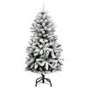 vidaXL Sapin de No&euml;l artificiel articul&eacute; 150 LED et boules 150 cm