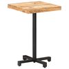 vidaXL Table de bistro Carrée 50x50x75 cm Bois de manguier brut