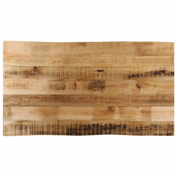 vidaXL Dessus de table bord vivant 110x60x2,5 cm bois de manguier brut