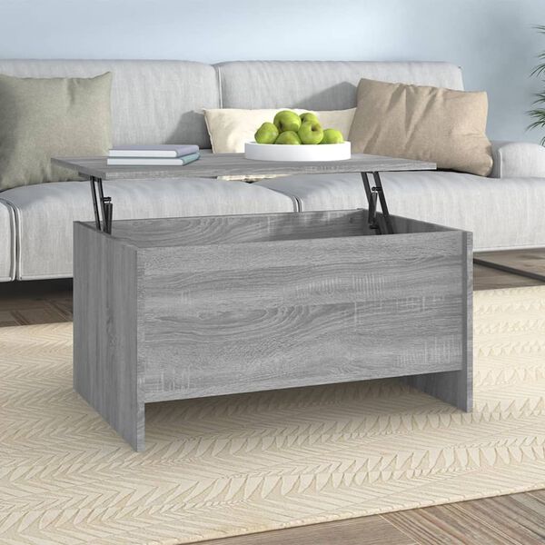 vidaXL Table basse Sonoma gris 80x55,5x41,5 cm Bois d'ingénierie