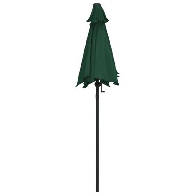 vidaXL Parasol Vert 200x224 cm Aluminium