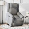 vidaXL Fauteuil inclinable gris clair tissu