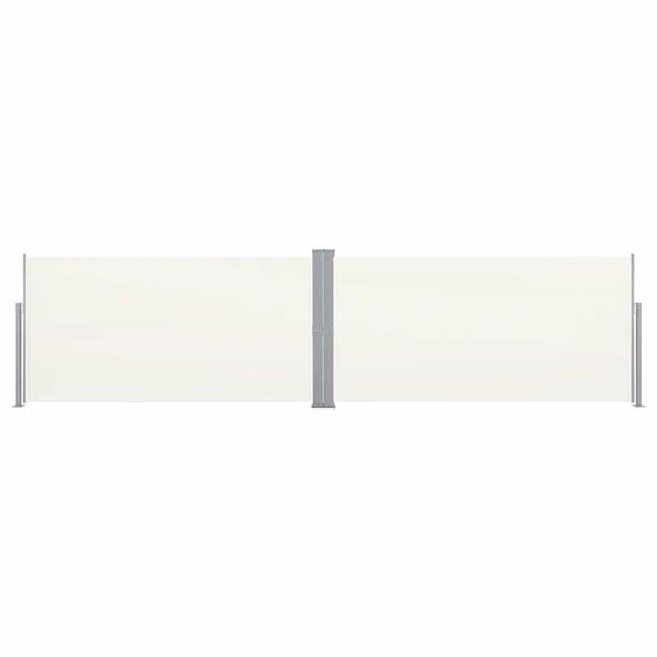 vidaXL Auvent lat&eacute;ral r&eacute;tractable 160x600 cm Cr&egrave;me