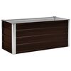vidaXL Lit surélevé de jardin Marron 100x40x45 cm Acier galvanisé