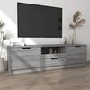 vidaXL Meuble TV Sonoma gris 140x35x40 cm Bois d'ing&eacute;nierie