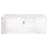 vidaXL Bo&icirc;te de rangement Argent&eacute; 80x39x30 cm Aluminium