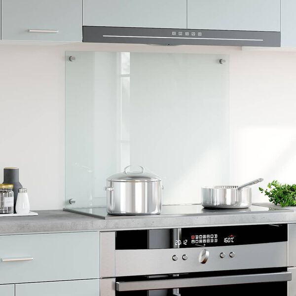 vidaXL Dosseret de cuisine Transparent 70x60 cm Verre tremp&eacute;