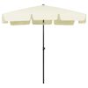 vidaXL Parasol de plage jaune sable 200x125 cm