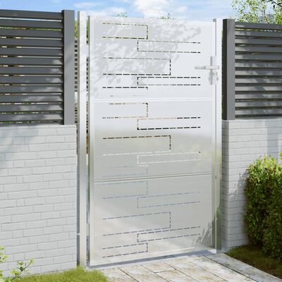 vidaXL Portail de jardin 100x150 cm acier inoxydable