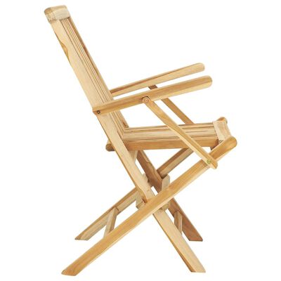 vidaXL Mobilier à dîner d'extérieur 5 pcs Bois de teck massif