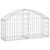 vidaXL Panier de gabions arqu&eacute; 100x30x40/60 cm Fer galvanis&eacute;