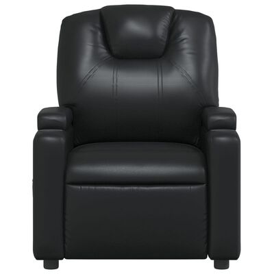 vidaXL Fauteuil de massage inclinable Noir Similicuir