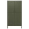 vidaXL Garde-robe Vert olive 90x50x180 cm Acier