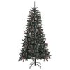 vidaXL Sapin de No&euml;l artificiel avec support Vert 210 cm PVC