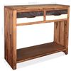 vidaXL Table console Bois d'acacia massif 86 x 30 x 75 cm