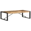 vidaXL Table basse 140x70x40 cm Bois de manguier brut