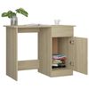 vidaXL Bureau Ch&ecirc;ne sonoma 100x50x76 cm Bois d&rsquo;ing&eacute;nierie