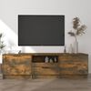 vidaXL Meuble TV Ch&ecirc;ne fum&eacute; 140x35x40 cm Bois d'ing&eacute;nierie