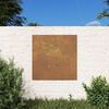 vidaXL D&eacute;coration murale jardin 55x55 cm acier corten design du soleil
