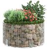 vidaXL Poteau &agrave; gabion circulaire Acier galvanis&eacute; &Oslash;100x50 cm