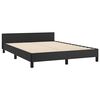 vidaXL Cadre de lit sans matelas noir similicuir
