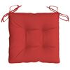 vidaXL Coussins de chaise lot de 6 rouge 40x40x7 cm tissu oxford