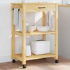 vidaXL Chariot de cuisine MONZA 60x40x88,5 cm bois massif de pin