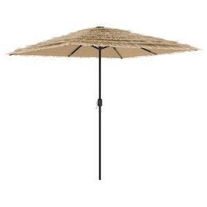 vidaXL Parasol de jardin avec m&acirc;t en acier marron 248x248x248 cm