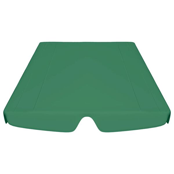 vidaXL Toit de rechange de balan&ccedil;oire vert 188/168x145/110 cm