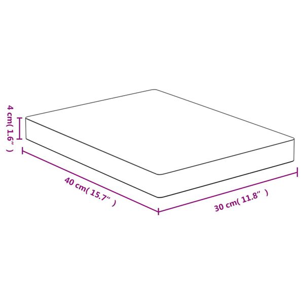 vidaXL Planche &agrave; d&eacute;couper 30x40x4 cm bambou