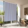 vidaXL Store roulant d'ext&eacute;rieur bleu et blanc 150x270 cm tissu acier