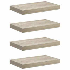 vidaXL &Eacute;tag&egrave;res murales flottantes 4 pcs ch&ecirc;ne 40x23x3,8 cm MDF
