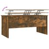 vidaXL Table basse Ch&ecirc;ne fum&eacute; 102x50,5x46,5 cm Bois d'ing&eacute;nierie