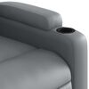 vidaXL Fauteuil de massage inclinable gris similicuir