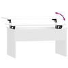 vidaXL Table basse blanc brillant 80x50,5x41,5 cm bois d'ingénierie