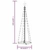 vidaXL Arbre de No&euml;l c&ocirc;ne 84 LED blanc chaud d&eacute;coration 50x150 cm