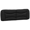 vidaXL Coussin de tête de lit Hvar noir 153 cm similicuir