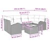 vidaXL Ensemble de canap&eacute; de jardin Gris 55 x 55 x 37 cm polyrotin