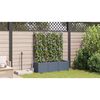 vidaXL Cache-pot de jardin 3 pcs Gris Clair 120 x 40 x 143 cm Acier